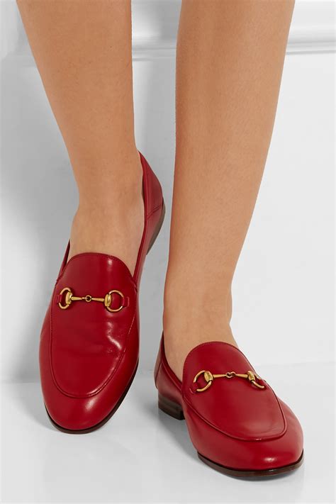 gucci red bottom loafers|Gucci fur loafers women's.